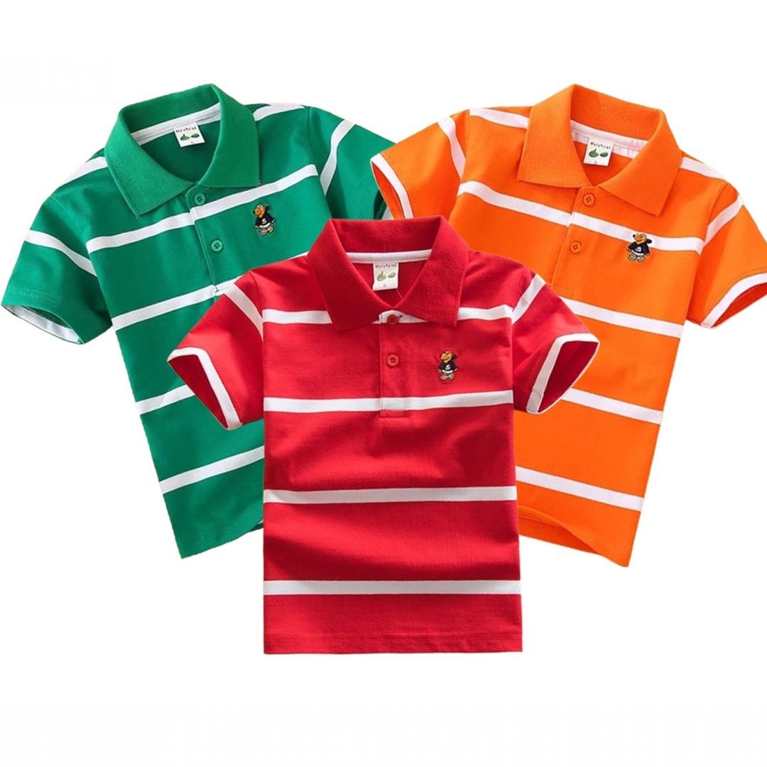 Stylish cotton Polo t-shirt combo for boys=TP-702