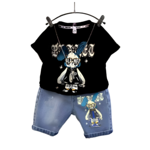 Premium Quality T-Shirt And Jeans Pant Combo Set For Baby=WH-123