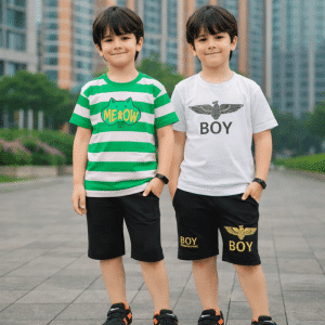 Stylish cotton t-shirt and pant combo for boys=HZ-551
