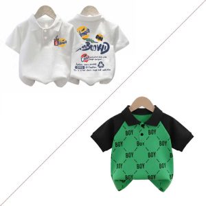 Stylish cotton Polo t-shirt combo for boys=HZ-609