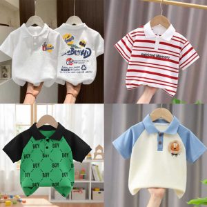 Stylish cotton Polo t-shirt combo for boys=HZ-619