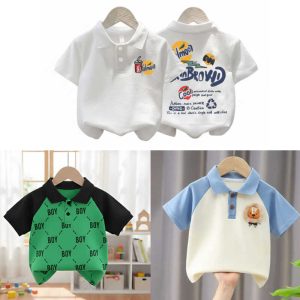 Stylish cotton Polo t-shirt combo for boys=HZ-625