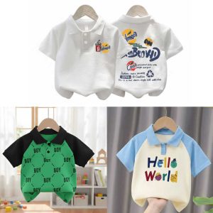 Stylish cotton Polo t-shirt combo for boys=HZ-626