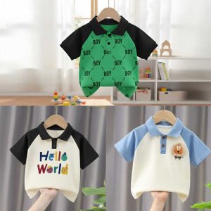 Stylish cotton Polo t-shirt combo for boys=HZ-632