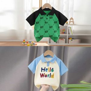 Stylish cotton Polo t-shirt combo for boys=HZ-636