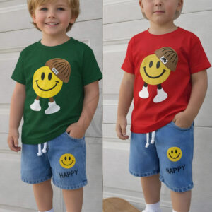Premium Quality T-Shirt And Jeans Pant Combo Set For Baby=WH-133