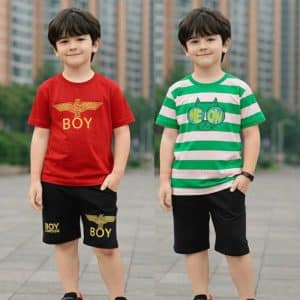 Stylish cotton t-shirt and pant combo for boys=HZ-564