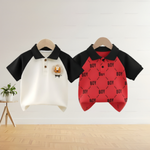 Stylish cotton Polo t-shirt combo for boys=HZ-651