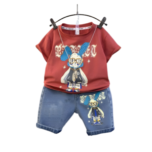 Premium Quality T-Shirt And Jeans Pant Combo Set For Baby=WH-122