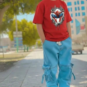 Denim Pant & DTF T-shirt set=WH-165