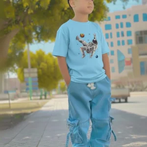 Denim Pant & DTF T-shirt set=WH-155