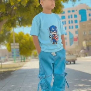 Denim Pant & DTF T-shirt set=WH-150