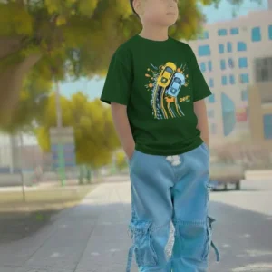 Denim Pant & DTF T-shirt set=WH-146