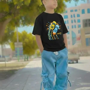 Denim Pant & DTF T-shirt set=WH-142