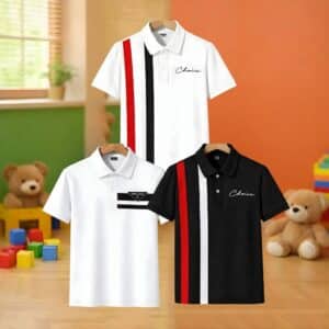 Stylish cotton Polo t-shirt combo for boys=TN-104