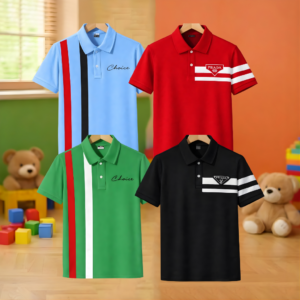 Stylish cotton Polo t-shirt combo for boys=TN-106