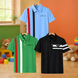 Stylish cotton Polo t-shirt combo for boys=TN-121