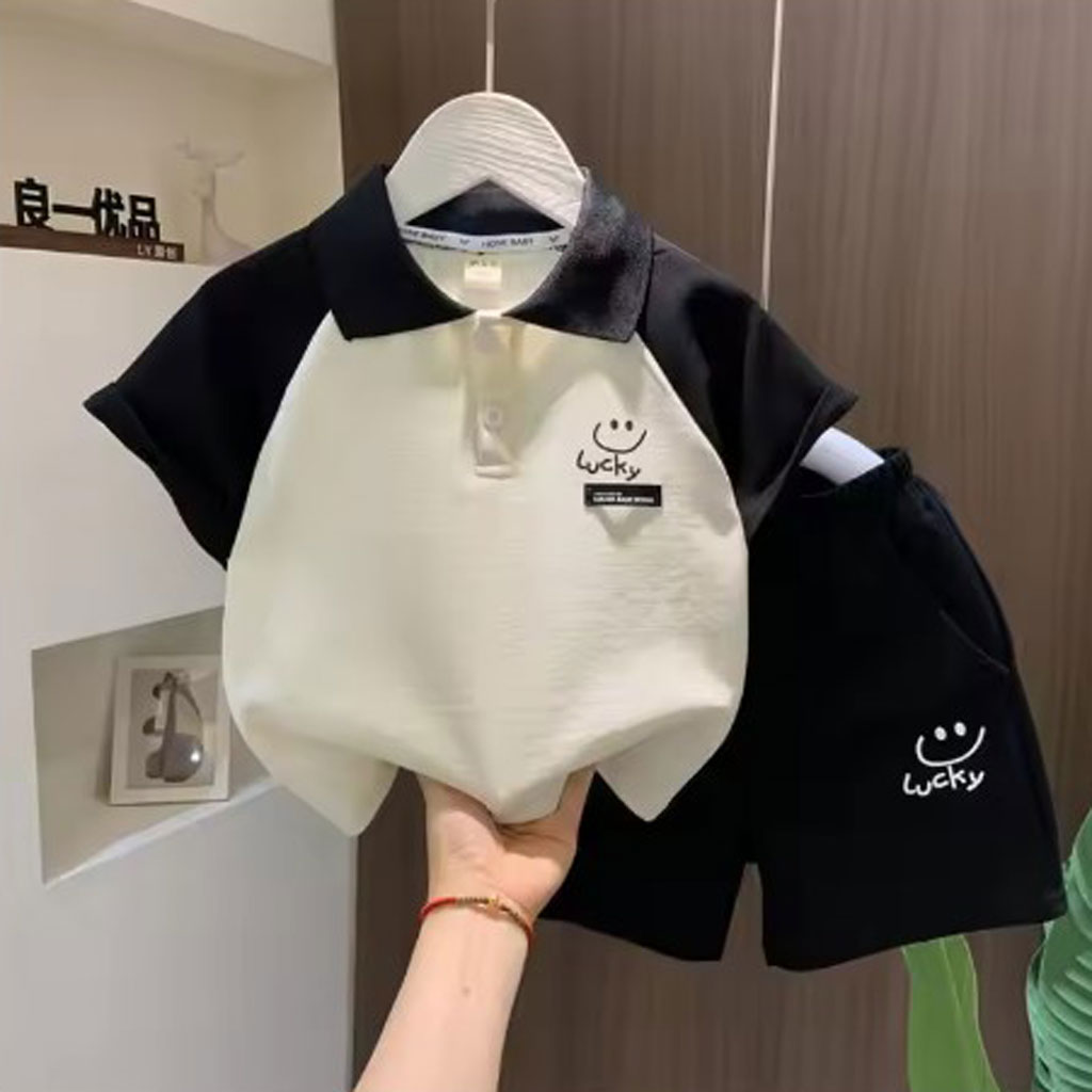 TMF-16 POLO T SHIRT & PANT COMBO 2 PCS (lucky)