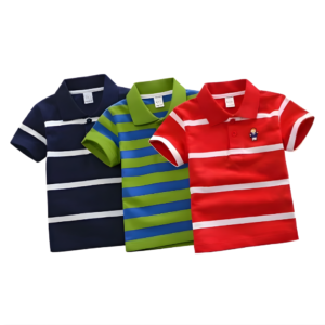 TMF-543 POLO T SHIRT Combo 3pcs-(navy/deep-parrot/red)