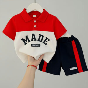 TMF-10 POLO T SHIRT & PANT COMBO 2 PCS (red made)