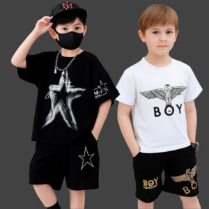 2 set Stylish cotton t-shirt and pant combo for boys-JS-97